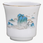 Buddha Stones Mountains Rivers Tree Ceramic Teacup Kung Fu Tea Cup 120ml Cup BS 10
