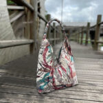Buddha Stones Handmade Embroidery Pattern Canvas Shoulder Bag Tote Bag Set Bag BS 9