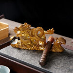 Buddha Stones Year Of The Dragon Color Changing Resin Horse Luck Tea Pet Home Figurine Decoration Decorations BS 8