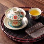Buddha Stones A Panorama of Rivers and Mountains Flowers Ceramic Gaiwan Sancai Teacup Kung Fu Tea Cup And Saucer With Lid Cup BS 15