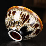 Buddha Stones Maple Leaf Colorful Ceramic Teacup Home Tea Cups Cup BS 16