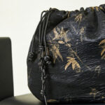 Buddha Stones Yellow Bamboo Leaves Pattern Acetate Crossbody Bag Shoulder Bag Crossbody Bag BS 2