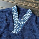 Buddha Stones Flower Jacquard V-Neck Long Sleeve Jacket 8