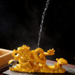 Buddha Stones Year Of The Dragon Color Changing Resin Horse Luck Tea Pet Home Figurine Decoration Decorations BS 5