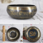 Buddha Stones Tibetan Meditation Bowl for Healing and Mindfulness Om Mani Padme Hum Singing Bowl Singing Bowl buddhastoneshop 15