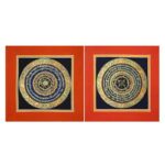 Buddha Stones Tibetan Handmade Thangka Painting Spiritual Blessing Blind Box Random Color Pattern Tibetan Thangka BS 26