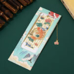 Buddha Stones Elk Koi Fish Crane Nine-Tailed Fox Metal Brass Hollow Bookmark Bookmarks BS Koi Fish
