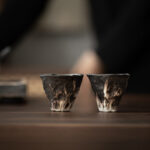 Buddha Stones Lotus Flower Shape Zen Ceramic Teacup Kung Fu Tea Cup 50ml Cup BS 8