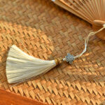 Buddha Stones Cherry Blossoms Sakura Handheld Bamboo Folding Fan 21cm Folding Fan BS 5