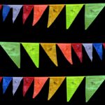Buddha Stones Tibetan Blessing Outdoor 25 Pcs Triangle Prayer Flag Decoration Decorations buddhastoneshop 1