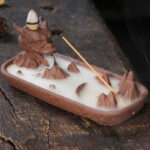 Dragon Mountain Strength Ceramic Incense Burner Decoration (Extra 35% Off | USE CODE: FS35) Incense Burner BS Brown
