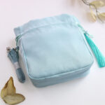 Buddha Stones Embroidered Flowers Wisteria Lily Cotton Linen Tote Crossbody Bag Shoulder Bag Handbag Crossbody Bag BS 3