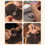 Buddha Stones Year Of The Dragon Hand Painted Chinese Zodiac Rosewood Carved Calm Key Chain Key Chain BS 28