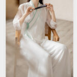 Buddha Stones Retro Prayer Zen Spiritual Meditation Practice Chiffon Clothing Women's Set Clothes BS 12