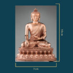 Buddha Stones Gautama Shakyamuni Buddha Figurine Serenity Copper Statue Home Decoration Decorations BS 15