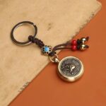 Buddha Stones 12 Chinese Zodiac Blessing Wealth Fortune Keychain Key Chain BS Monkey