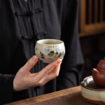 Buddha Stones A Panorama of Rivers and Mountains Ceramic Teacup Kung Fu Tea Cup 150ml Cup BS 9