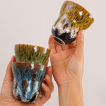 Buddha Stones Vintage Kiln Change Design Ceramic Coffee Mug Tea Cup 150ml Coffee Mug BS 11