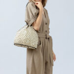 Buddha Stones Hand-woven Wooden Beads Shoulder Bag Handbags Shoulder Bag&Handbags BS 4