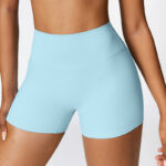 Buddha Stones Solid Color Crop Tank Top High Waist Shorts Sports Fitness Gym Yoga Outfits 2-Piece Outfit BS 45