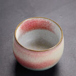 Buddha Stones Retro Red Gradient Kiln Change Ceramic Teacup Kung Fu Tea Cup Cup BS 3