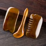 Resin Gua Sha Facial Whole Body Massage Comb Tool Set Gua Sha Tool BS Use for Head-3 pcs
