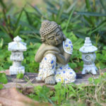 Buddha Stones Meditating Zen Buddha Serenity Resin Statue Figurine Home Decoration Decorations BS Small Sleeping Buddha 8*5*4.8cm