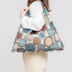 Buddha Stones Geometry Tiger Flowers Leopard Stripes Print Underarm Triangle Shoulder Bag Handbags BS 2