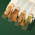 Buddha Stones A Panorama of Rivers and Mountains Metal Hollow Bookmarks Tassel With Gift Box (Extra 30% Off | USE CODE: FS30) Bookmarks BS 13