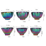 Buddha Stones Rainbow Color Jianzhan Ceramic Teacup Kung Fu Tea Cup Bowl Jian Zhan Tea Cup BS 14