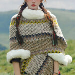 Buddha Stones Tibetan Multicolored Striped Shawl Winter Cozy Travel Scarf Wrap Tibetan Shawl BS 58