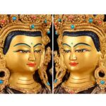 Buddha Stones Bodhisattva Chenrezig Four-armed Avalokitesvara Protection Copper Statue Decoration Decorations BS 10