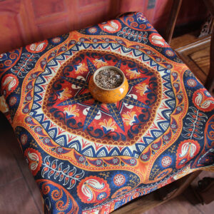 Buddha Stones Boho Mandala Tablecloth Home Table Cover Decor Decorations BS Auspicious Flowers
