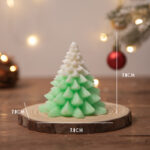 Buddha Stones Christmas Tree Scented Soy Wax Candle Gift For Family Friends Candles BS Green Christmas Tree(Pomelo)