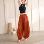Buddha Stones Simple Design Trousers Sports Fitness Yoga Women's Yoga Pants Pants BS 3