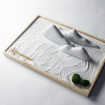 Buddha Stones Rocks Landscape Meditation Enlightenment Zen Garden Decoration Decorations BS White Two Grass