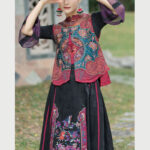 Buddha Stones Vintage Style Embroidery Flower Tang Suit Design Sleeveless Vest Waistcoat BS 20