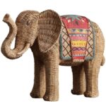 Buddha Stones Elephant Resin Wisdom Wealth Home Decoration Decorations BS 15
