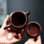 Buddha Stones Yixing Handmade Brown Dragon Purple Clay Kung Fu Teapot 240ml Teapot BS 3
