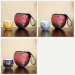 Buddha Stones Lotus Flower Pod Pattern Ceramic Teacup Kung Fu Tea Cup 80ml Cup BS 19