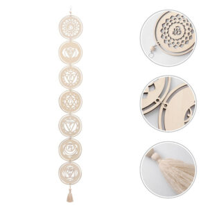 Buddha Stones Chakra Balancing Wall Hanger Home Decor Decorations BS Wood