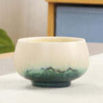 Buddha Stones Creative Green Ceramic Teacup Kung Fu Tea Cups Cup BS 8.5*5.2cm*160ml