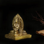 Buddha Stones Chenrezig Thousand-handed Avalokitesvara Figurine Double-sided Kuan Yin Bodhisattva Protection Solid Copper Statue Decoration Decorations BS 6