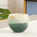 Buddha Stones Creative Green Ceramic Teacup Kung Fu Tea Cups Cup BS 1