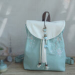 Buddha Stones Handmade Embroidered Large Capacity Canvas Backpack Backpack BS 12