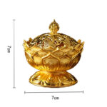 Buddha Stones Tibetan Lotus Shaped Purify Incense Burner Incense Burner BS 10