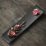 Lotus Peony Rose Flower Ceramic Spiritual Incense Burner (Extra 30% Off | USE CODE: FS30) Incense Burner BS Red Plum