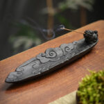 Buddha Stones Auspicious Clouds Pixiu Healing Ceramic Stick Incense Burner Decoration Incense Burner BS 1