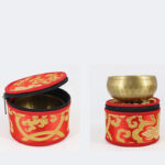 Buddha Stones Tibetan Singing Bowl Storage Bag with Zipper Closure Decoration Decorations BS 5