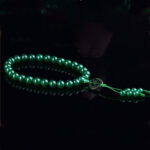 Buddha Stones Natural Green Agate Wrist Mala Manifestation Pocket Mala Car Decoration Wrist Mala&Decorations BS 5